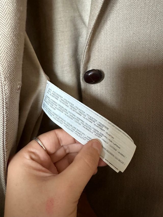 Chaqueta traje blazer mujer mango marrón talla L