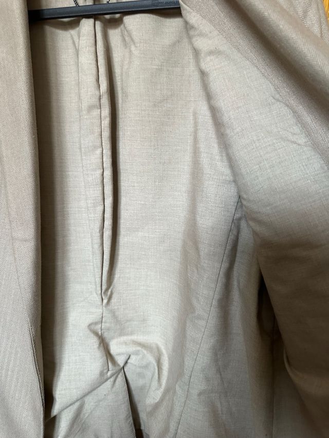 Chaqueta traje blazer mujer mango marrón talla L