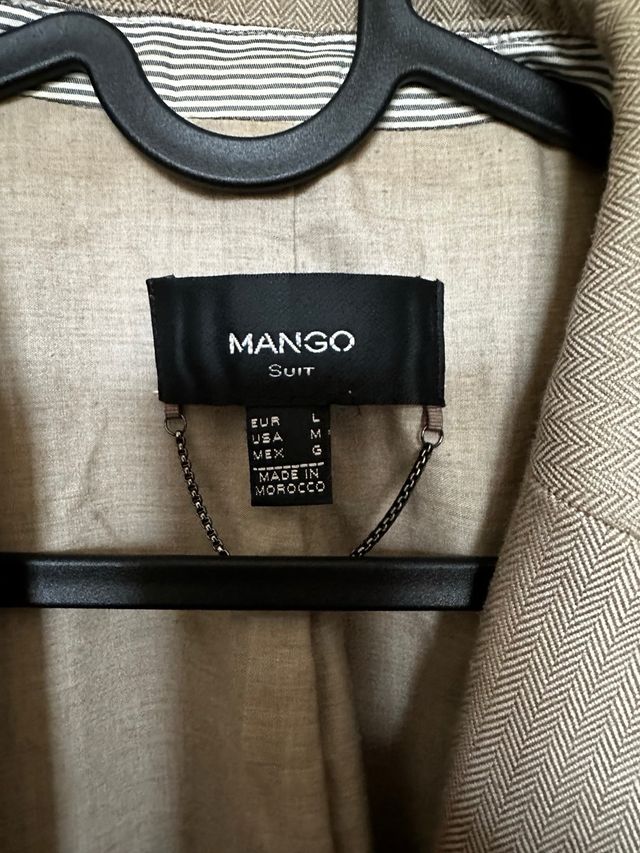 Chaqueta traje blazer mujer mango marrón talla L