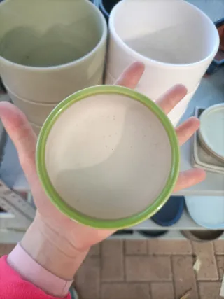 Set 5 Vasi Ciotole Ceramica Stile Bonsai