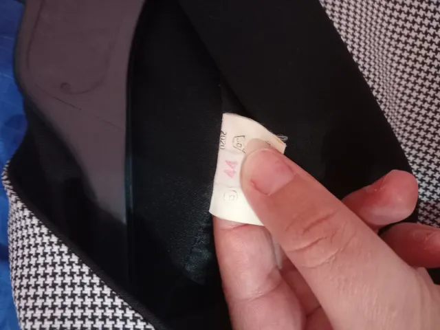 Chaqueta Talla 44 Gris y Negra