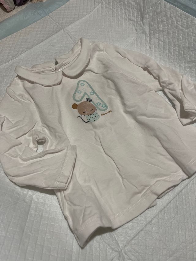 Camiseta bebé 6 meses ratón
