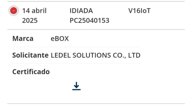 Baliza V16 Homologada y Certificadaa DGT EB2503