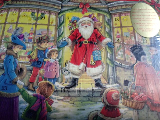 Calendario Adviento Navidad Vintage