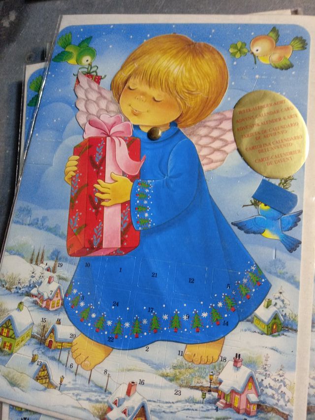 Calendario Adviento Navidad Vintage