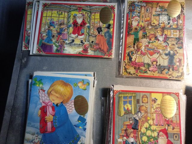 Calendario Adviento Navidad Vintage