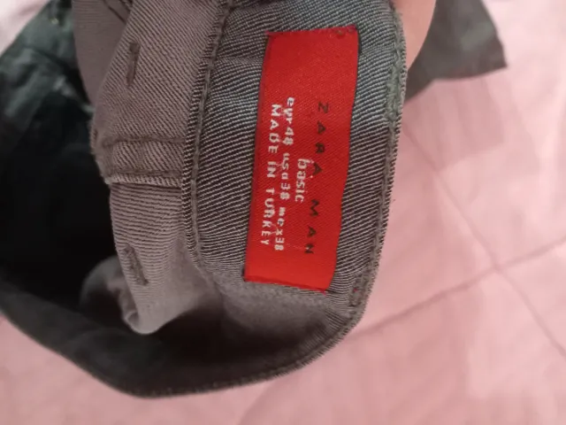 Pantalón Zara Hombre Talla 48 Azul