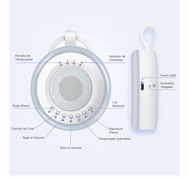 Máquina Ruido Blanco Portátil