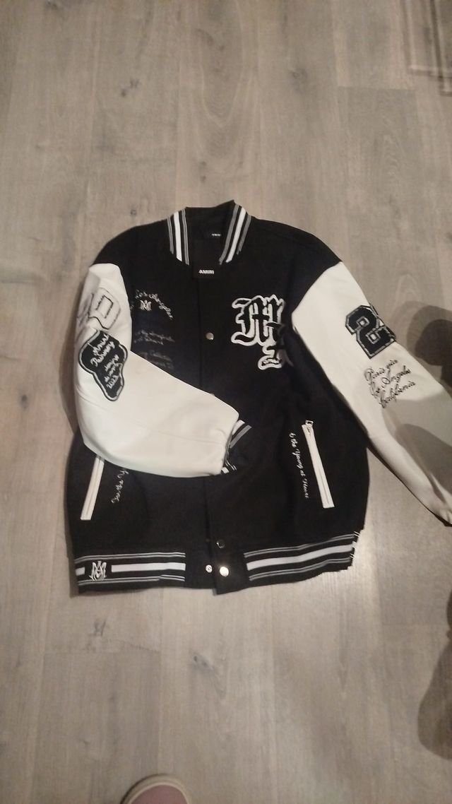 Chaqueta AMIRI Oversize Negra y Blanca