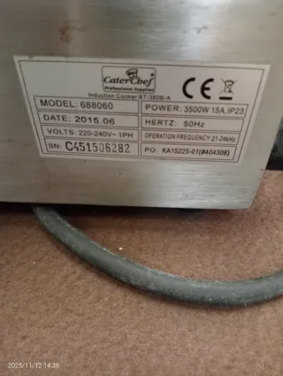 Placa de Inducción Eléctrica 3500W