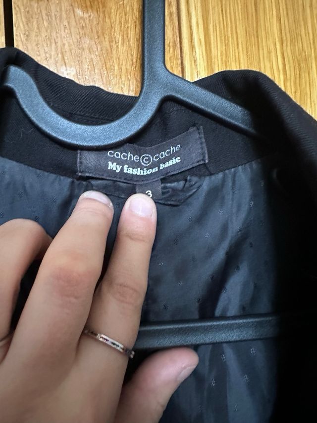 Blazer negro mujer talla M