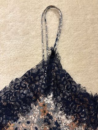 Vestido seda tirantes estampado floral