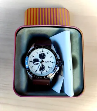 Reloj Fossil Cronógrafo Marrón, Hombre.