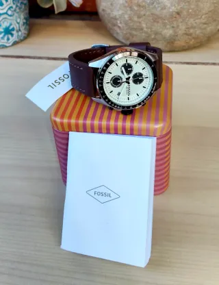 Reloj Fossil Cronógrafo Marrón, Hombre.