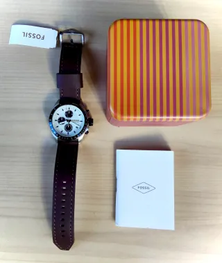 Reloj Fossil Cronógrafo Marrón, Hombre.