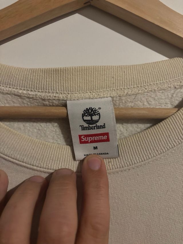 Sudadera Supreme Timberland Beige