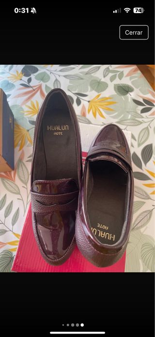 Zapatos de salón HUALUN marrones