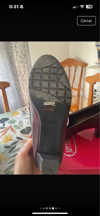 Zapatos de salón HUALUN marrones