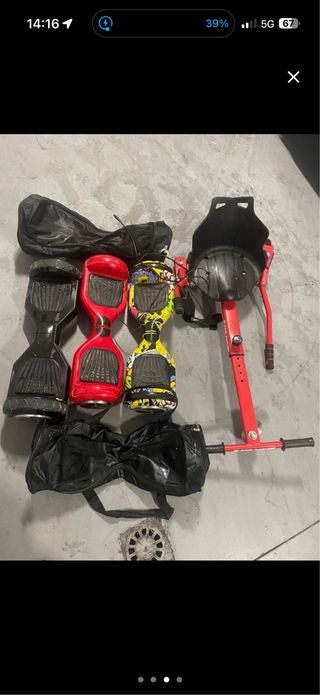 Patinetes eléctricos y accesorio asiento