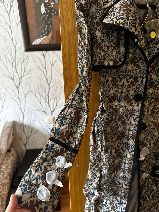 Gabardina mujer con estampado nueva talla s