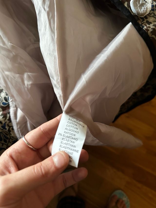 Gabardina mujer con estampado nueva talla s