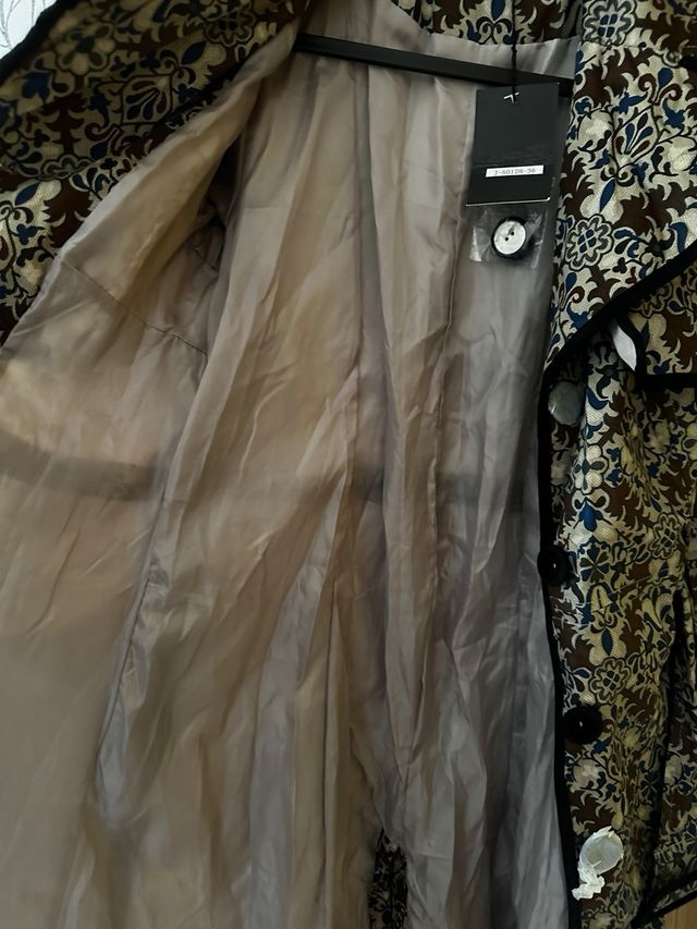 Gabardina mujer con estampado nueva talla s