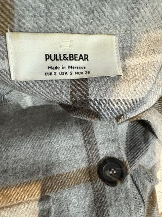 Chaqueta estilo camisero de paño