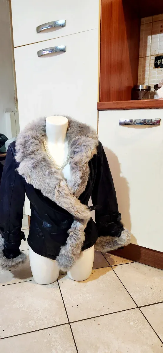 Giacca donna ecopelliccia finta pelliccia taglia M