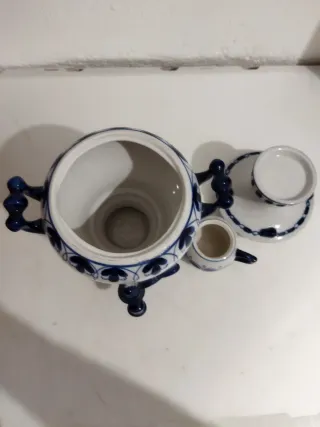 Samovar Porcelana GZHEL Decorativo