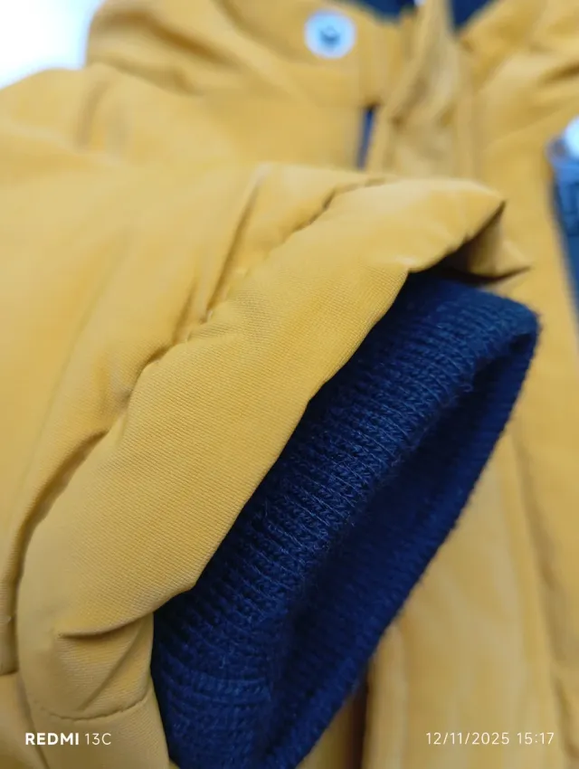 Chaqueta bebé 3 meses mostaza