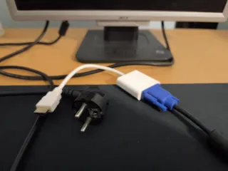 Monitor LCD Acer 19 1916A VGA con adaptador a HDMI