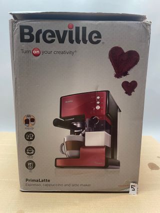 Cafetera Breville PrimaLatte Roja