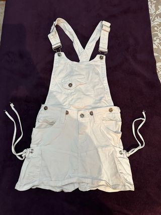 Peto falda blanco con camuflaje talla s