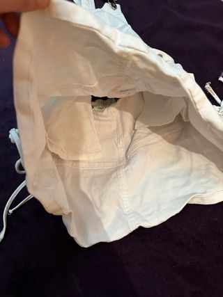 Peto falda blanco con camuflaje talla s