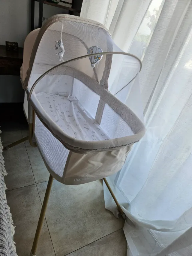 Minicuna balancín madera colecho 3en1