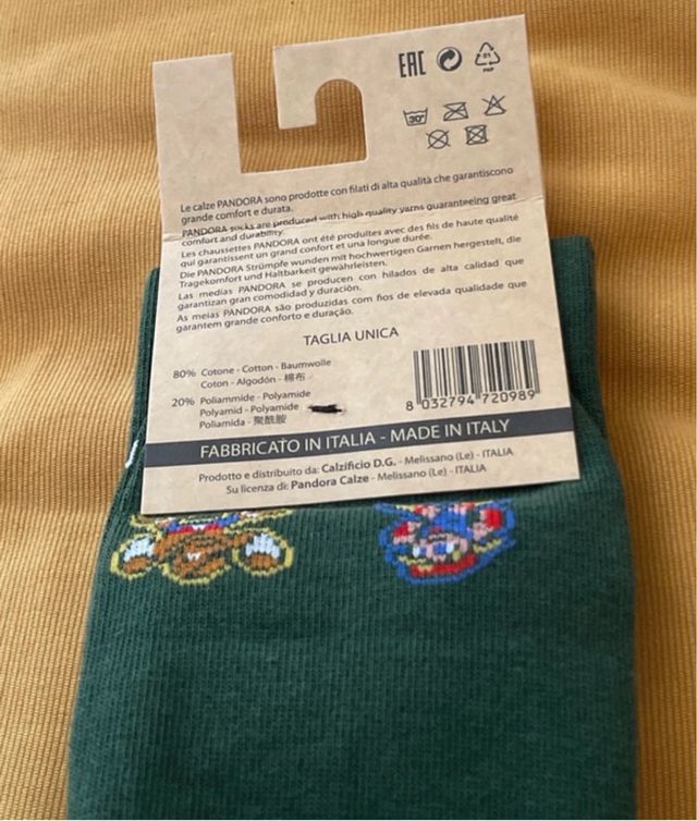 Calze Pandora Uomo Pixel Art Tg Unica