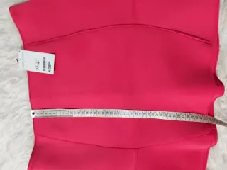 Falda rosa invierno tela gruesa talla 40