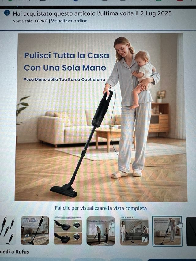 Aspirapolvere Verslife C8 PRO con Filo