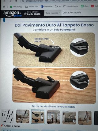 Aspirapolvere Verslife C8 PRO con Filo