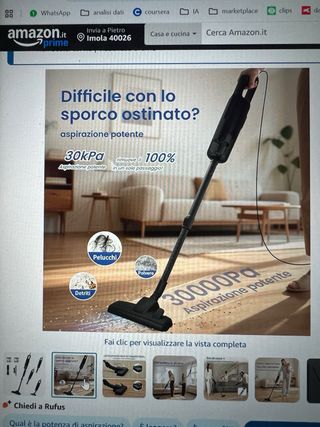 Aspirapolvere Verslife C8 PRO con Filo