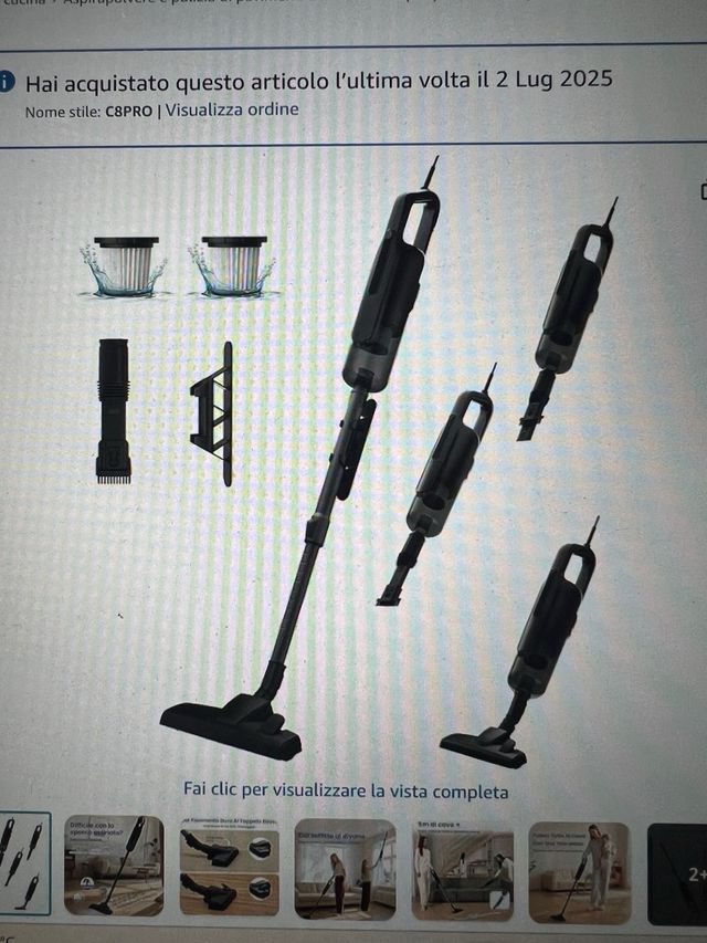 Aspirapolvere Verslife C8 PRO con Filo