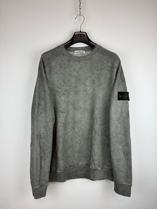 Grey Stone Island Dust Colour treatment sweatshirt
