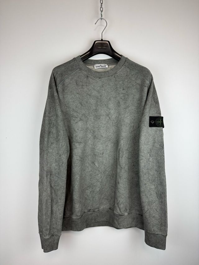Grey Stone Island Dust Colour treatment sweatshirt