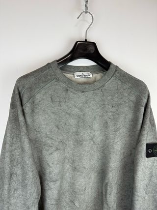 Grey Stone Island Dust Colour treatment sweatshirt