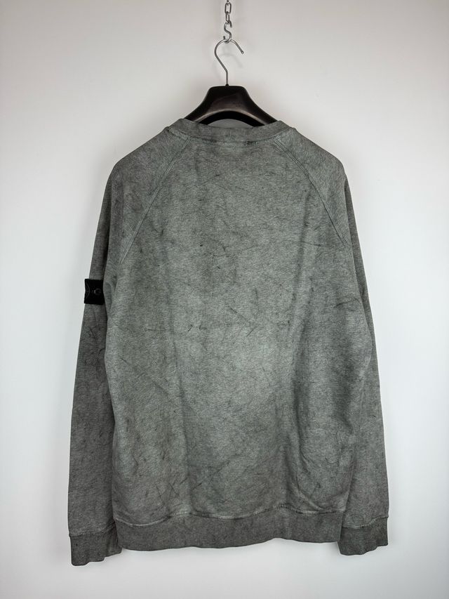 Grey Stone Island Dust Colour treatment sweatshirt