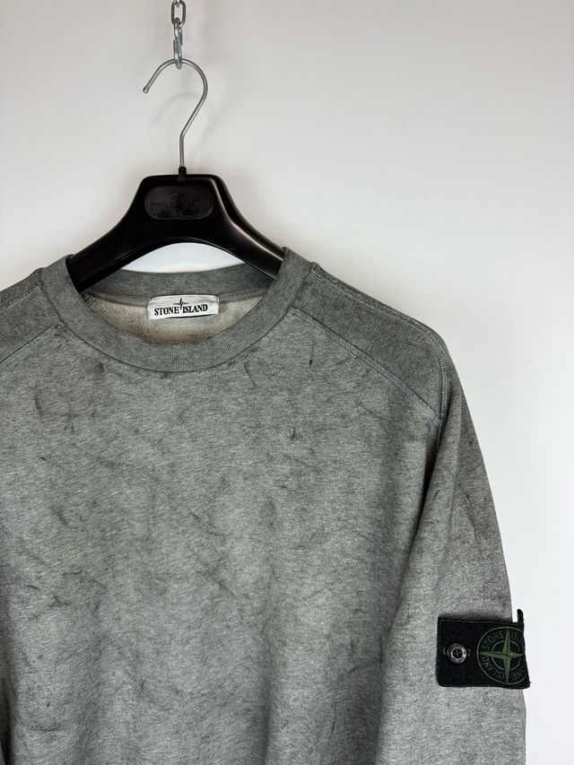 Grey Stone Island Dust Colour treatment sweatshirt