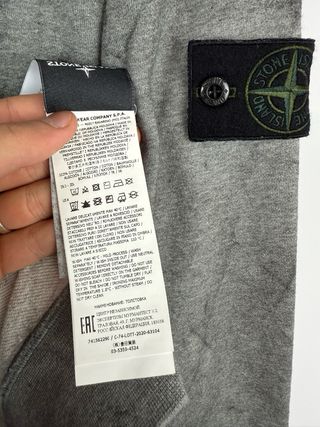 Grey Stone Island Dust Colour treatment sweatshirt