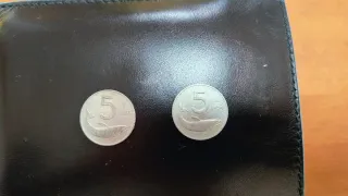 2 Monete 5 Lire Delfino 1954 e 1955