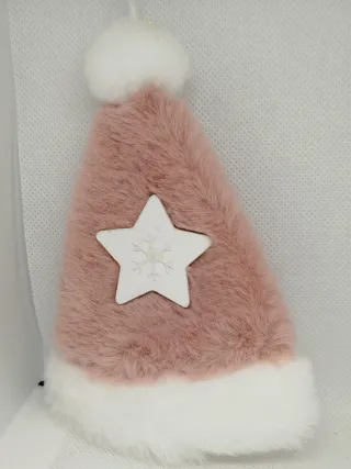 Cappello Babbo Natale Rosa Peluche