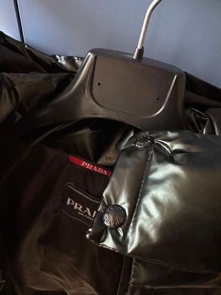 Prada Giubbotto Nero Lucido